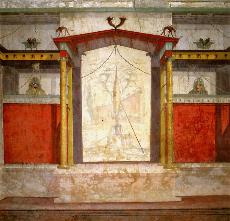 Casa de Augusto, pinturas de la habitación de las máscaras