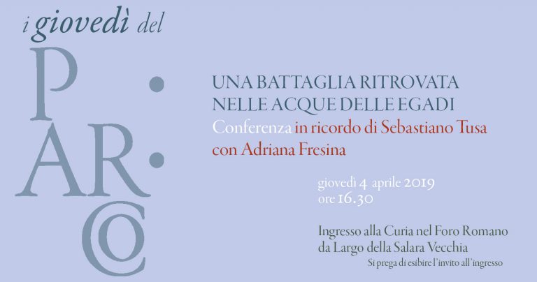 Adriana Fresina in memory of Sebastiano Tusa for PArCo Thursdays
