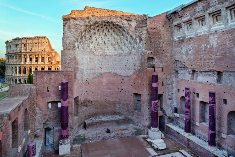 Temporary closure of the cella of Roma of the Temple of Venus and Roma on 25 January 2022