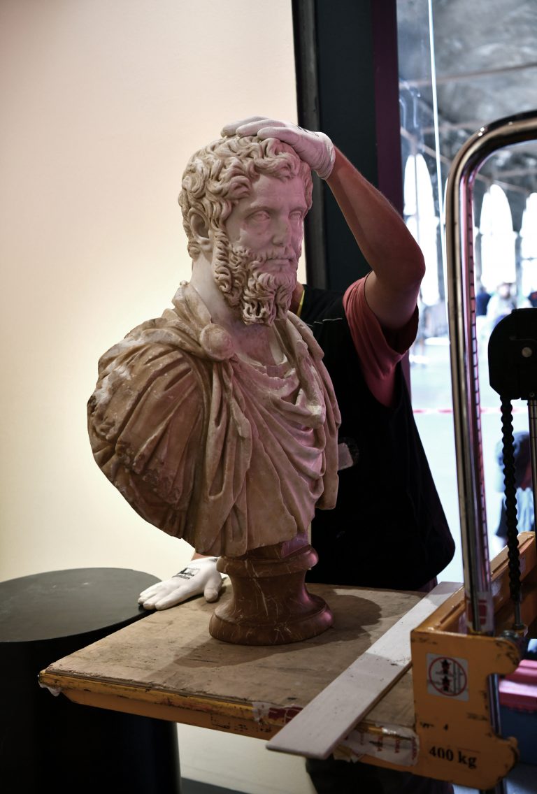 Roma Universalis: recently recovered bust of Septimius Severus on display at Colosseum