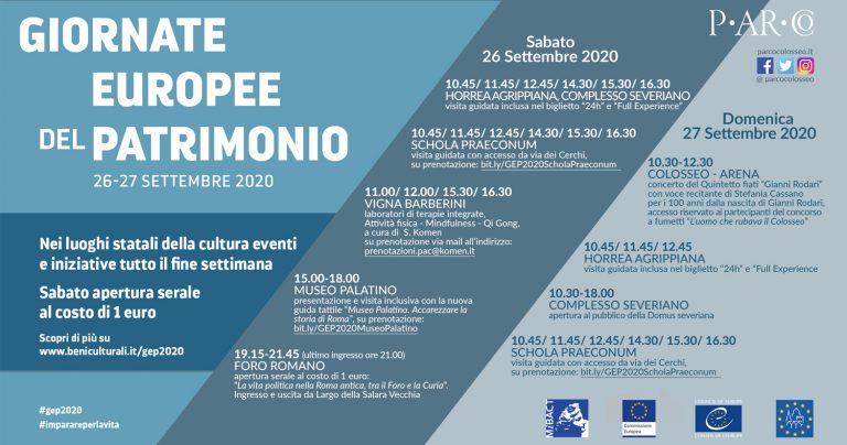 European Heritage Days — 26 & 27 September 2020