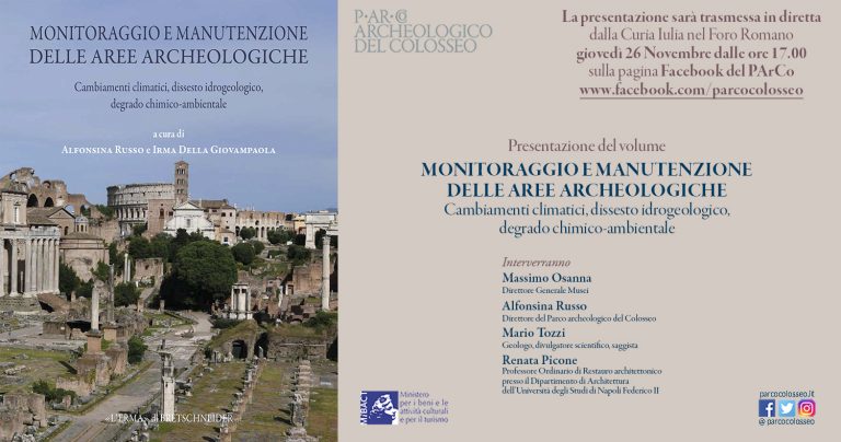 Presentation of the publication “Monitoraggio and manutenzione delle aree archeologiche”