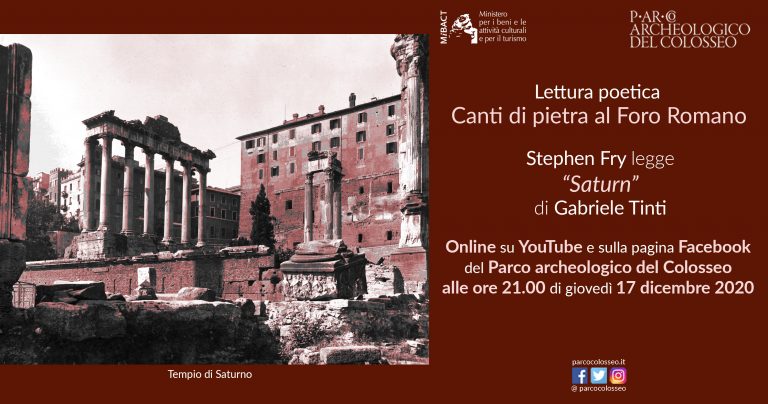 “Songs of Stone at the Roman Forum” Stephen Fry reads Gabriele Tinti