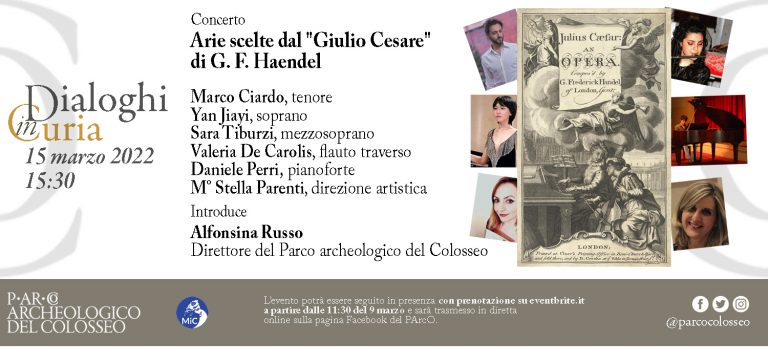 Dialoghi in Curia. Concerto di arie scelte dal “Giulio Cesare” di G. F. Haendel per le Idi di Marzo 2022