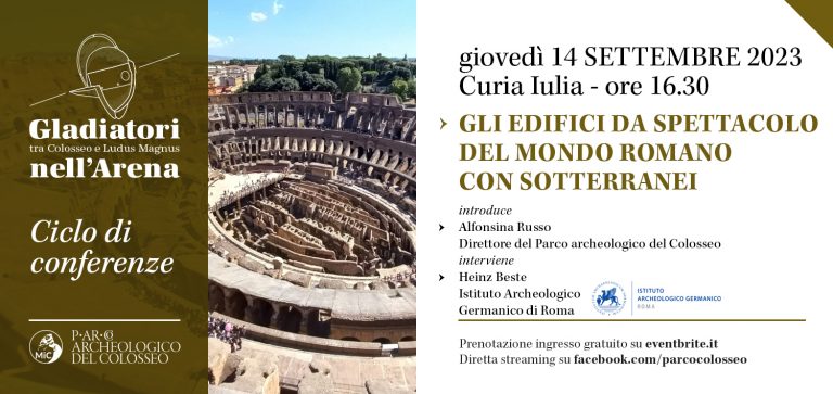 Gli edifici da spettacolo del mondo romano con sotterranei