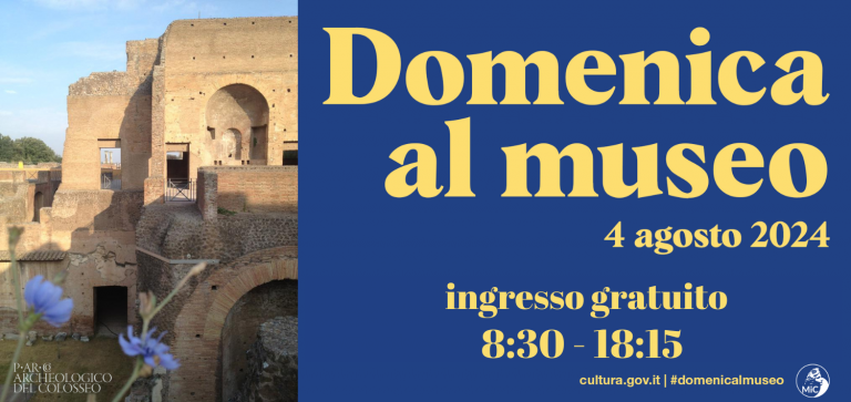 Free admission Sunday 4 August 2024 | domenicalmuseo