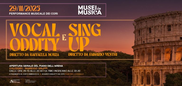 Musei in Musica | Apertura serale straordinaria del Colosseo con esibizione dei cori Vocal Oddity e Sing Up