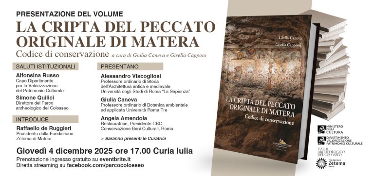 La Cripta del Peccato Originale di Matera. Codice di conservazione