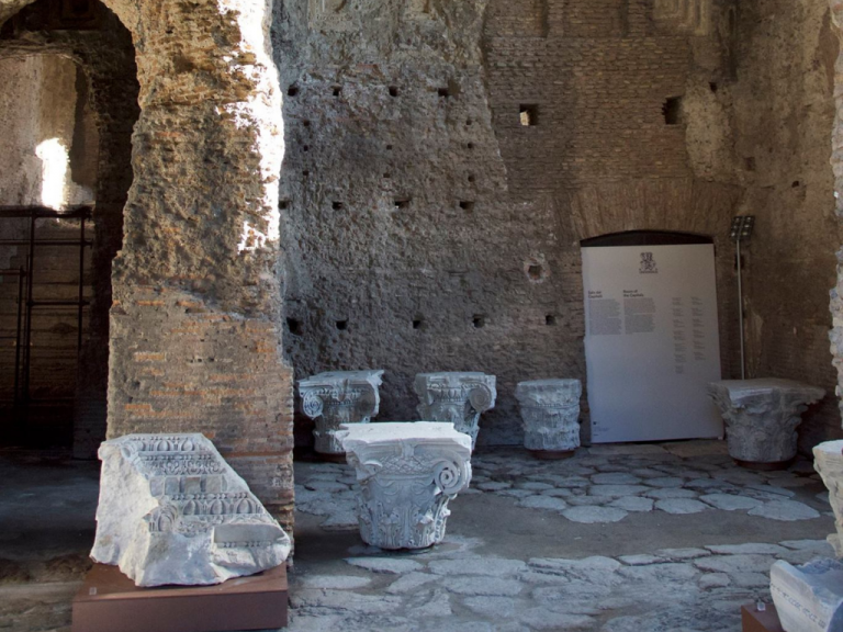The restoration of the Hall of Capitals and the vaulted room behind it