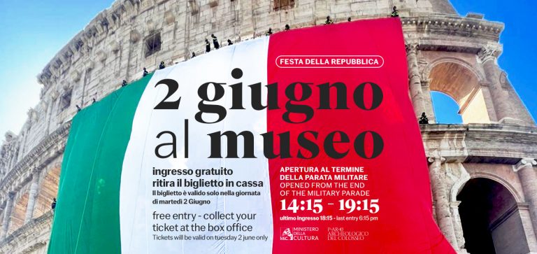 Free admission on Tuesday 2 June 2026 | ITALIAN REPUBLIC DAY – OPEN FROM 2.15 PM