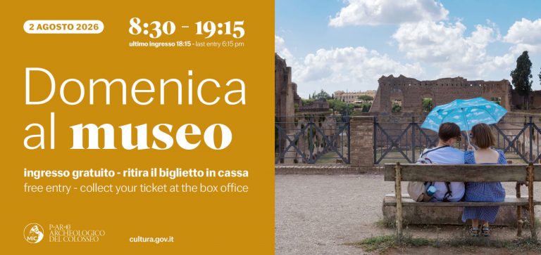 Entrada gratuita el domingo 2 de augusto de 2026 | #domenicalmuseo
