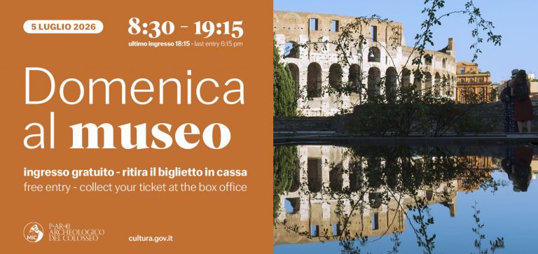 Ingresso gratuito domenica 5 luglio 2026 | #domenicalmuseo