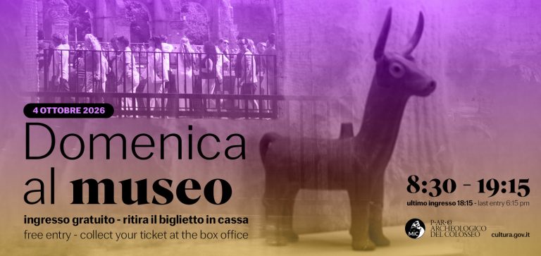 Ingresso gratuito domenica 4 ottobre 2026 | #domenicalmuseo
