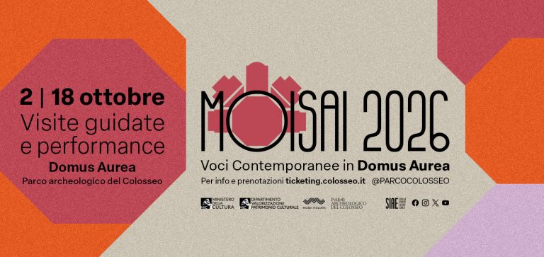 Moisai 2026. Voci contemporanee in Domus Aurea (2 – 18 ottobre 2026)